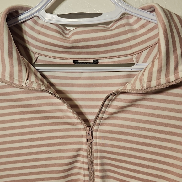 Oiselle Pink Striped Active Top - Picture 3 of 7